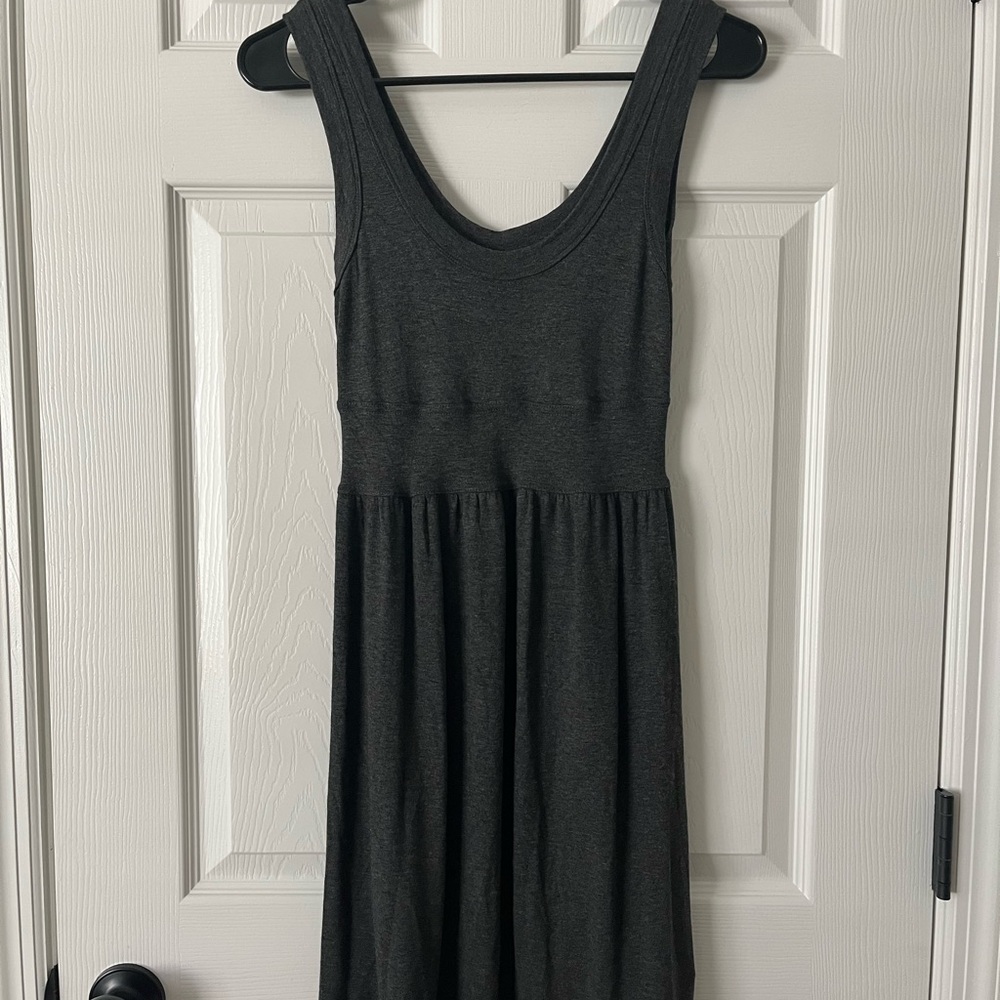 Charcoal Sleeveless Mini Dress
